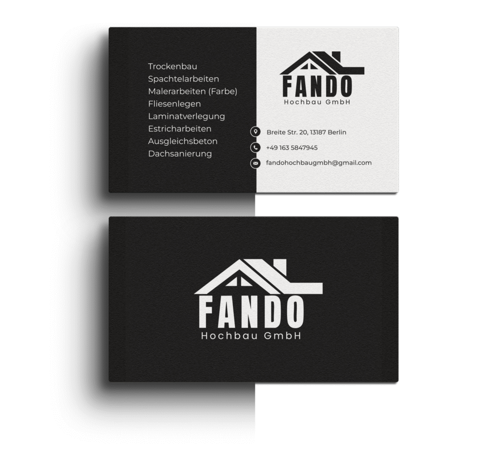 Fando - Visitenkarte
