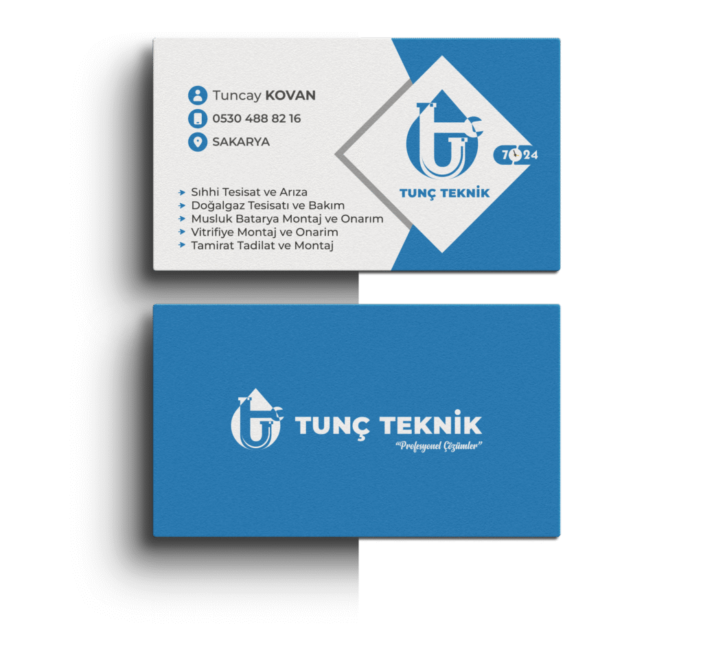 Tunç Teknik - Visitenkarte